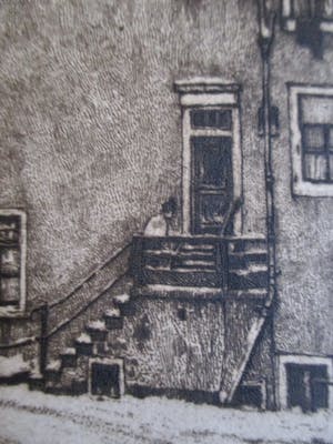 Cornelis Brandenburg - Ets Achtergracht Amsterdam kopen? Bied vanaf 50!