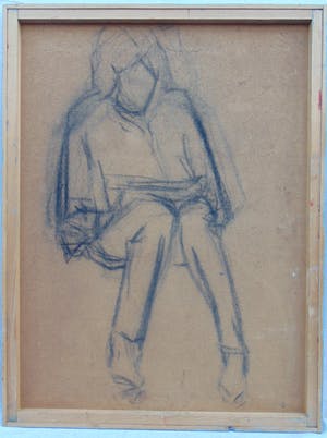 Hugo Brouwer - Dame in roze jurk kopen? Bied vanaf 100!