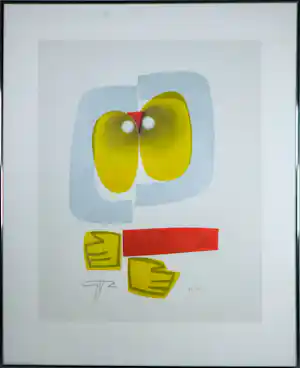 Adrian de Gijzel - Houtsnede op papier, Zonder titel - Ingelijst kaufen? Bieten Sie von 20!