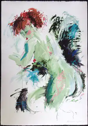 Annemarie de Groot - Subtiel naakt | Grote kleuren zeefdruk verkocht voor € 45!