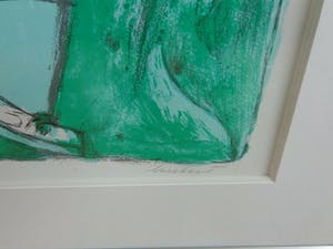 Lucebert - TYPISCHE FIGURATIE / KLEURLITHO / 71x86cm / KADER / SIG kopen? Bied vanaf 155!