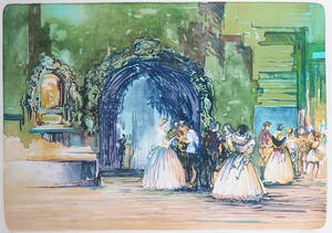 Toos van Holstein - Litho, Het bal - Ingelijst kopen? Bied vanaf 50!