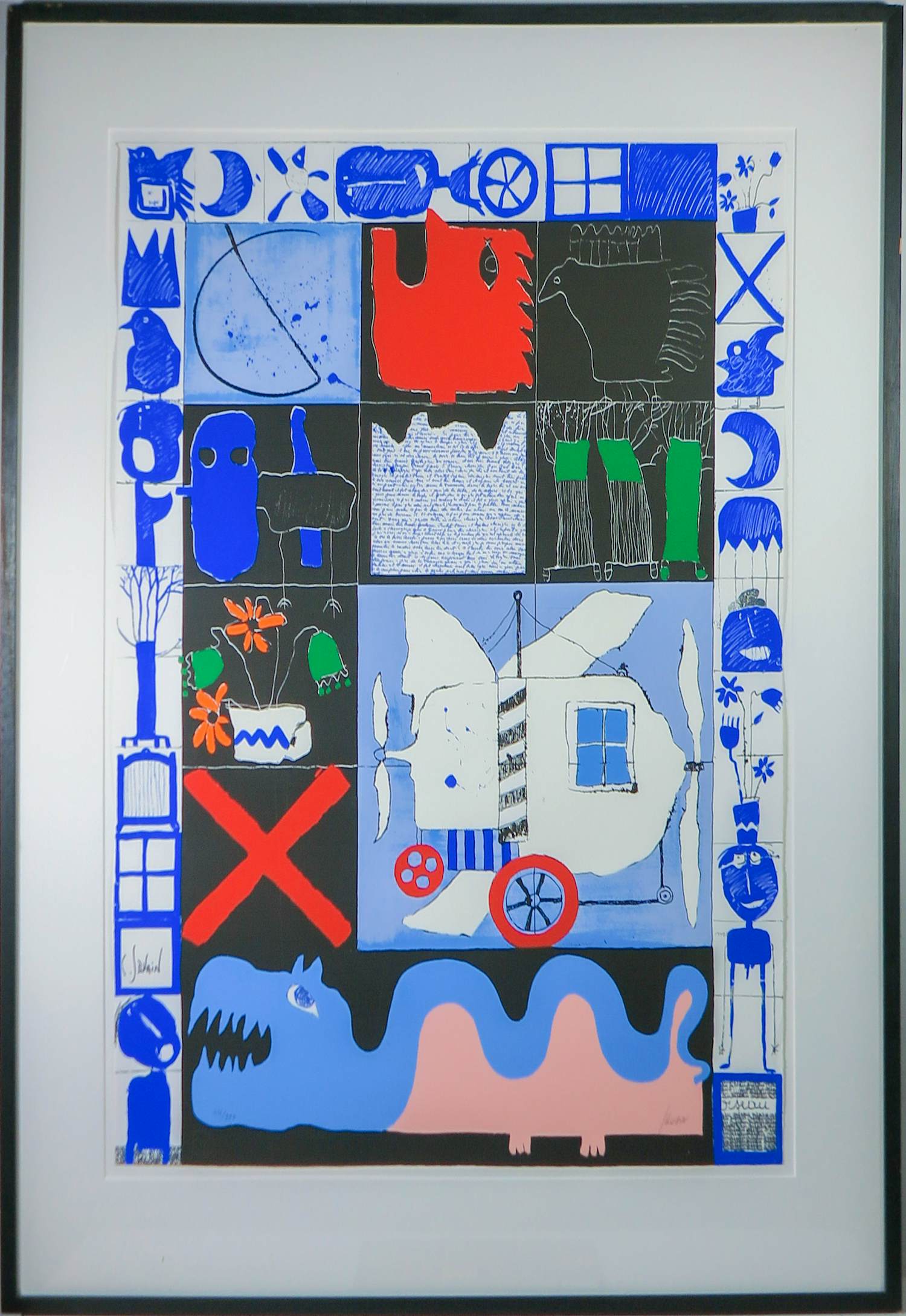 Christian Silvain - Zeefdruk, Z.T. - Ingelijst (Groot) kopen? Bied vanaf 100!