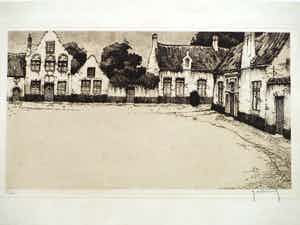 Roger Hebbelinck - Vlaams hofje - Ets verkocht voor € 50!