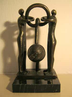 Brons (Onbekend) - Brons sculptuur verkocht voor € 75!