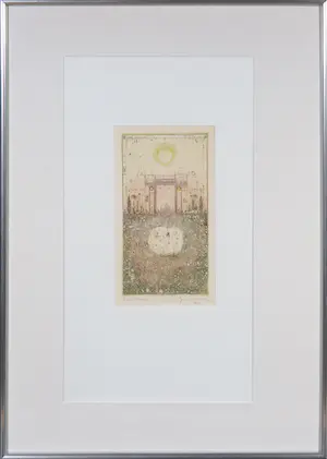 Arnold Gross - Ets en aquatint, Vijver - Ingelijst kopen? Bied vanaf 300!