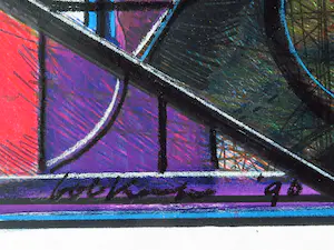 Bob Kemper - Abstracte werken zonder titel (2x) kopen? Bied vanaf 50!