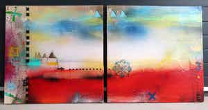 Theo Koster - Tweeluik Skyline verkocht voor € 250!