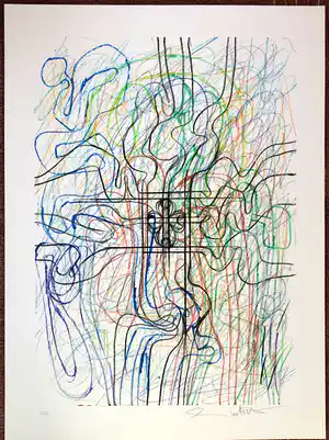 Hermann Nitsch - ohne Titel verkocht voor € 500!