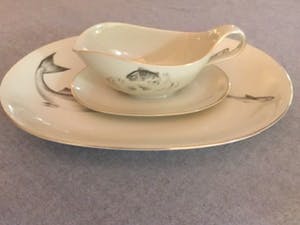 Heinrich & Co - Porseleinen visschaal met sauskom kopen? Bied vanaf 10!