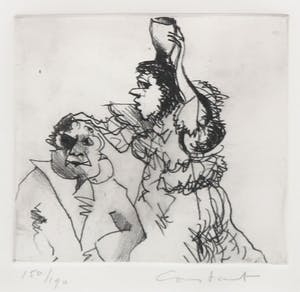 Constant - Ets en aquatint, Flamenco danseres - Ingelijst kopen? Bied vanaf 1!