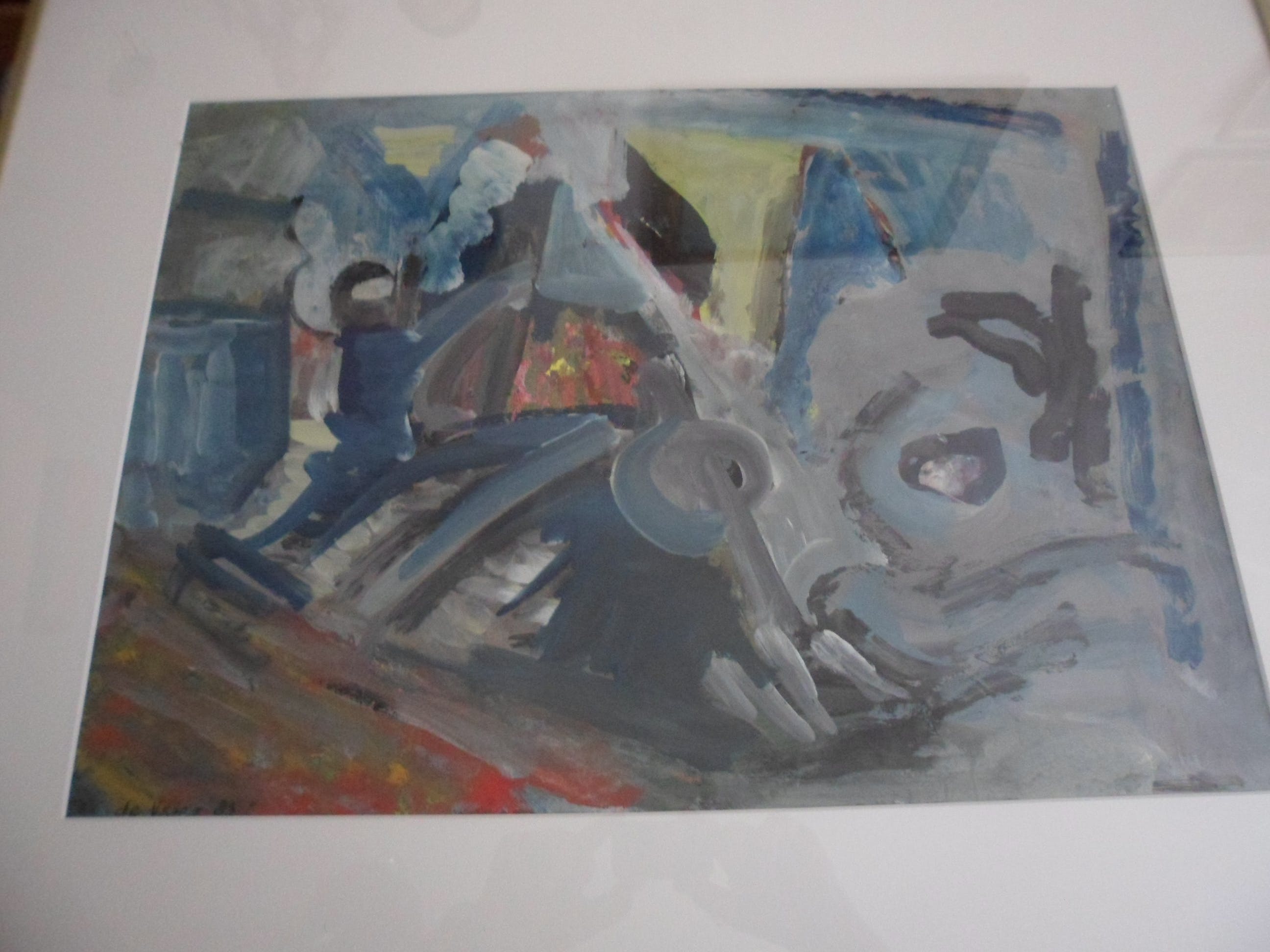 Wendela de Vries - Olieverf op doek , Abstract kopen? Bied vanaf 30!