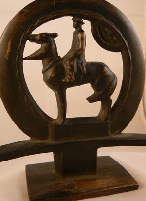 Brons (Onbekend) - Kandelaar Ruiter te paard kopen? Bied vanaf 45!