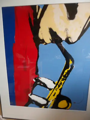 Herman Brood - Litho, titel. "Sax" kopen? Bied vanaf 450!