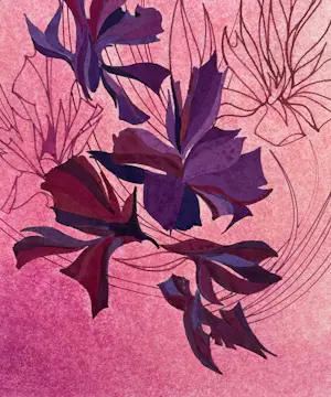 Eugène Eechaut - Abstrakte Komposition eines Blumenstraußes in Gouache 1970 / Galerie Pfeiffer Brüssel kopen? Bied vanaf 70!