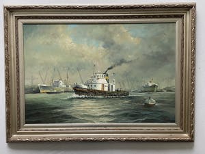 Frank van den Burg - Havengezicht Rotterdam kopen? Bied vanaf 175!