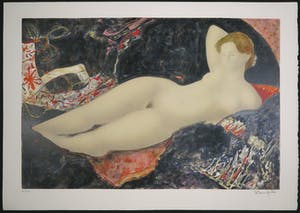 Alain Bonnefoit - Litho, Grand nu au sofa noir kopen? Bied vanaf 1!