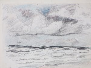 Han Krug - Zuid-Wester Storm - tekening kopen? Bied vanaf 30!