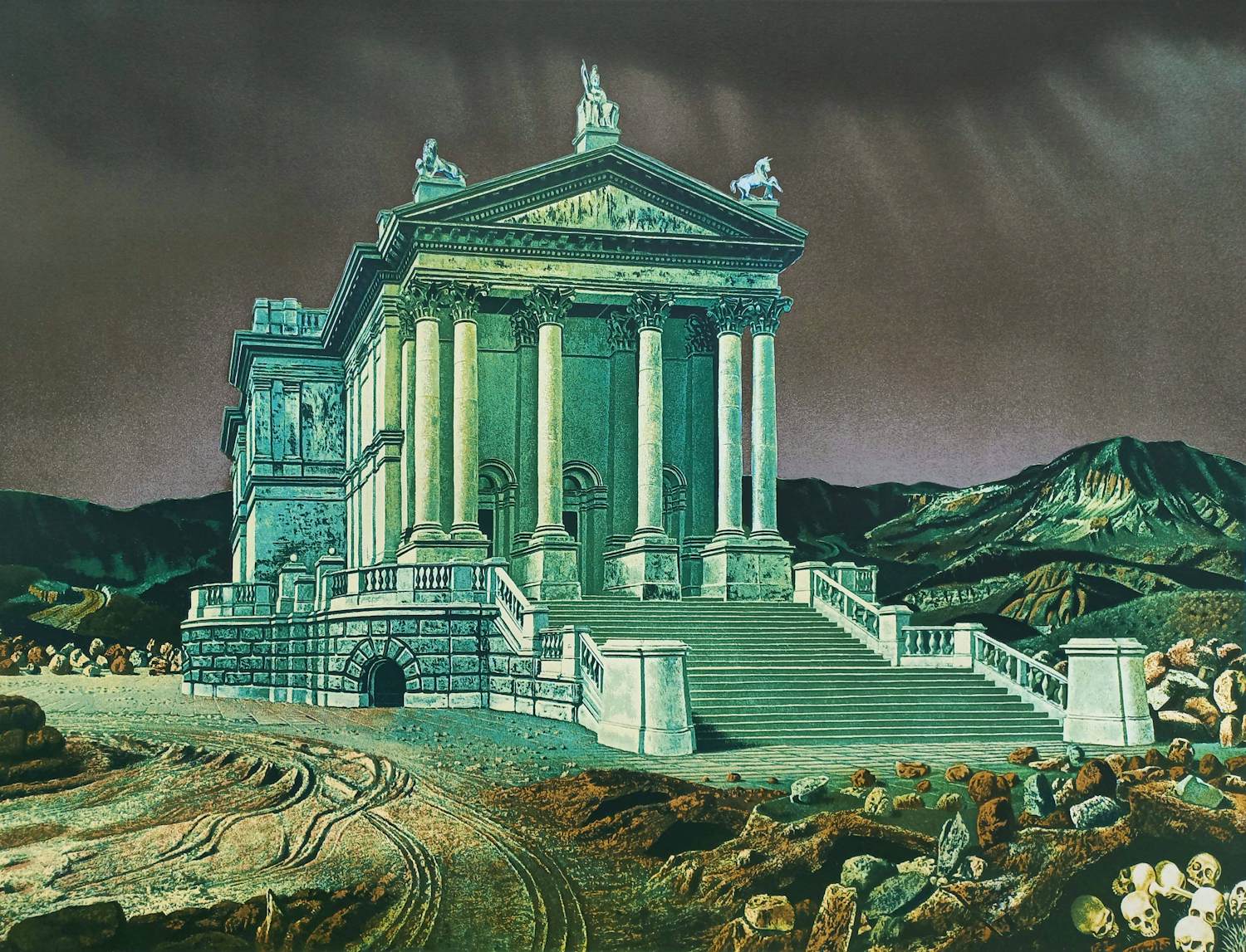 Carel Willink - Tate Gallery verplaatst, zeefdruk (groot) verkocht voor € 375!