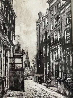 Cornelis Brandenburg - Amsterdams straatje / mooi ingelijst! kopen? Bied vanaf 70!