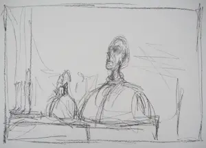 Alberto Giacometti - Buste in de studio, Lithografie kopen? Bied vanaf 100!
