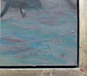 Nico Heijligers - Janskerkhof, sneeuw, olieverf op paneel kopen? Bied vanaf 1100!