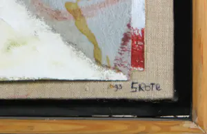 Lex Grote - Gemengde techniek / collage van papier op doek + paneel, Zonder titel kaufen? Bieten Sie von 70!
