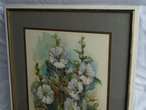 Klaas Pijlman - Ingelijste aquarel, “Bloemstilleven” – 1980 kopen? Bied vanaf 50!