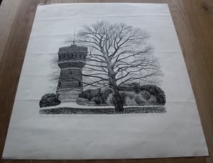 Sees Vlag - Zeefdruk: Delft, Wateringse Vest - 1976 kopen? Bied vanaf 1!