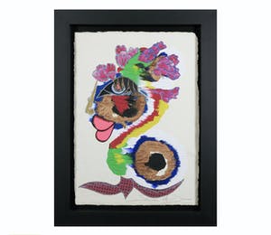 Simon & Bruno - Gemengde techniek op papier - Ogen kopen? Bied vanaf 50!