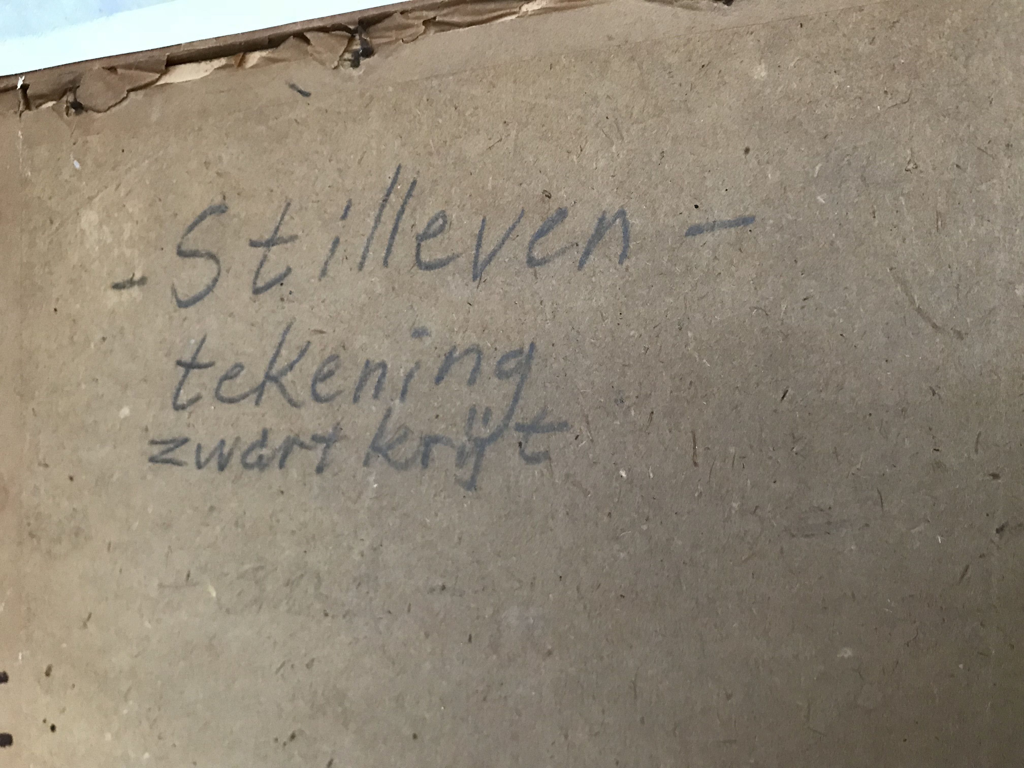 Nico Berkhout - stilleven, krijttekening, gesigneerd en gedateerd kopen? Bied vanaf 1!
