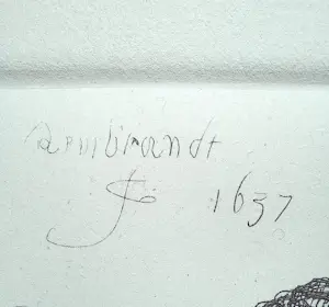 Rembrandt van Rijn - Drie vrouwenkoppen, één slapend, ets kopen? Bied vanaf 70!