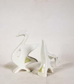 Royal Dux - 2 dekorative Tierfiguren verkocht voor € 1!