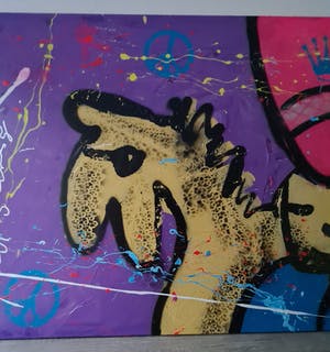 Espen Hagen - Horse - gemengde techniek - doek - 2007 - gesigneerd kopen? Bied vanaf 1!