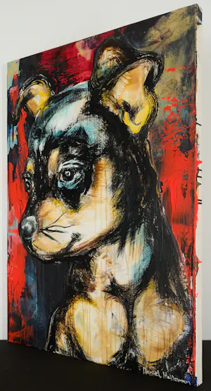Daniel Maltzman - Chihuahua - XL Gemälde in Acryl von dieser Celebrities Künstler kaufen? Bieten Sie von 890!