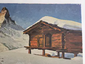 Fons Verstraeten - Berglandschap. Sneeuw. Mont Blanc? Matterhorn? kopen? Bied vanaf 299!