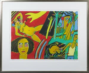 Corneille - Litho, Femme nu- Ingelijst kopen? Bied vanaf 200!