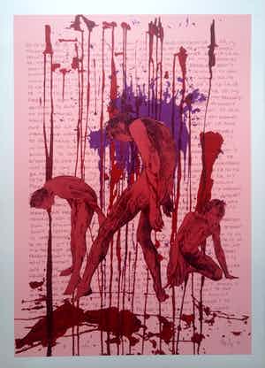 Aldert Mantje - zeefdruk - Ra Ta Ta 42/100 - 20357 verkocht voor € 1!