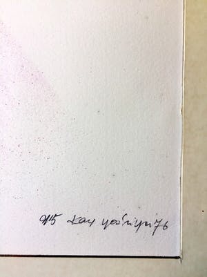 Yoshiya Kay - "Vrouw met Bloemenrook" - Lithografie kopen? Bied vanaf 30!