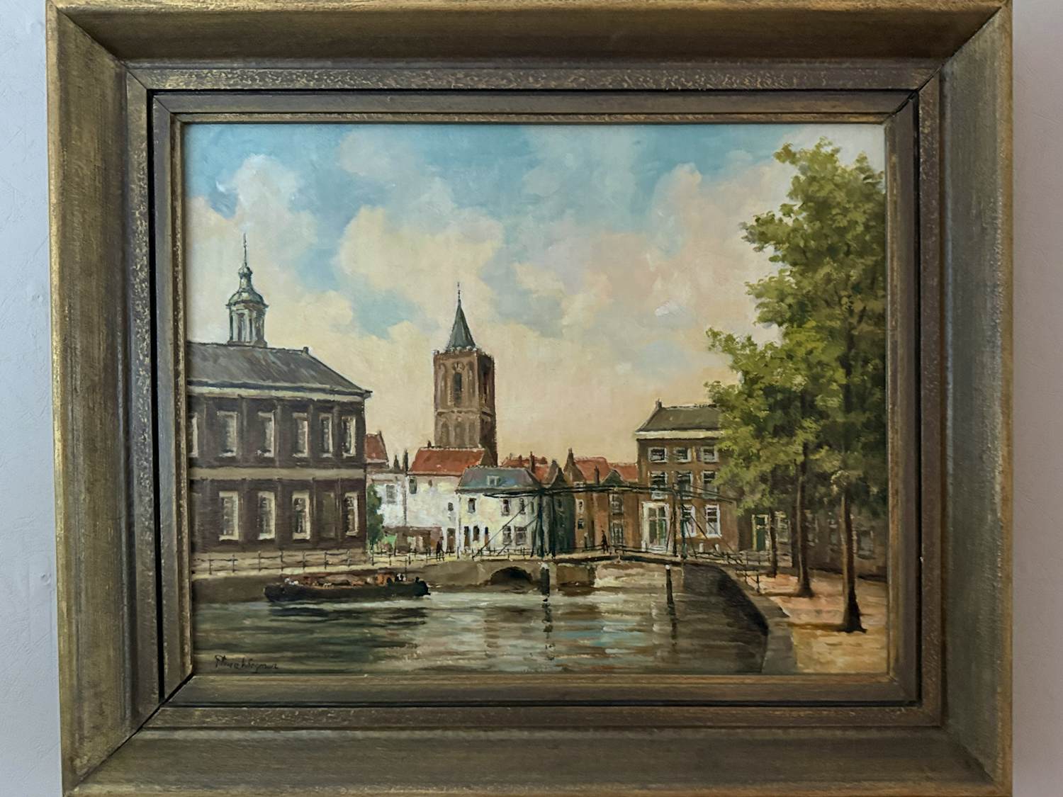 Theo Wiegman - Aangezicht vanuit Korte Haven Schiedam kopen? Bied vanaf 200!