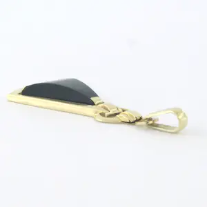 Gele BWG (333) hanger bezet met onyx kopen? Bied vanaf 90!