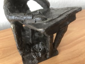 Klaas van den Berg - Zwaar bronzen beeld met certificaat. kopen? Bied vanaf 65!