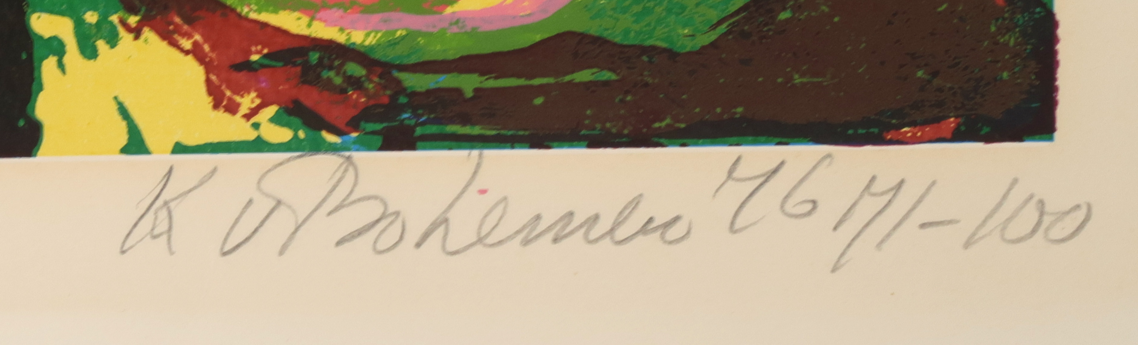 Kees van Bohemen - Zeefdruk, Z.T.  kopen? Bied vanaf 80!