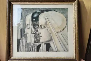 Jan Toorop - het gebed-1924, gesigneerd op de plaat en zie achterop kopen? Bied vanaf 45!