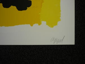 Karel Appel - Personage rouge et jaune. kopen? Bied vanaf 495!