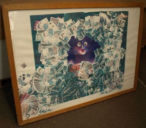 Lieve Prins - Digitale / Copy-art , Geld – ingelijst – 1984 kopen? Bied vanaf 1!