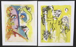 Buy Joe Wols - Serie van 6 originele werken op papier, Orpheus en Eurydice? Bid from 1!