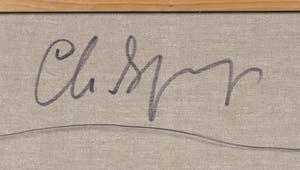 Christine Spierings - Olieverf op doek, Z.t. Abstracte vormen kopen? Bied vanaf 1!