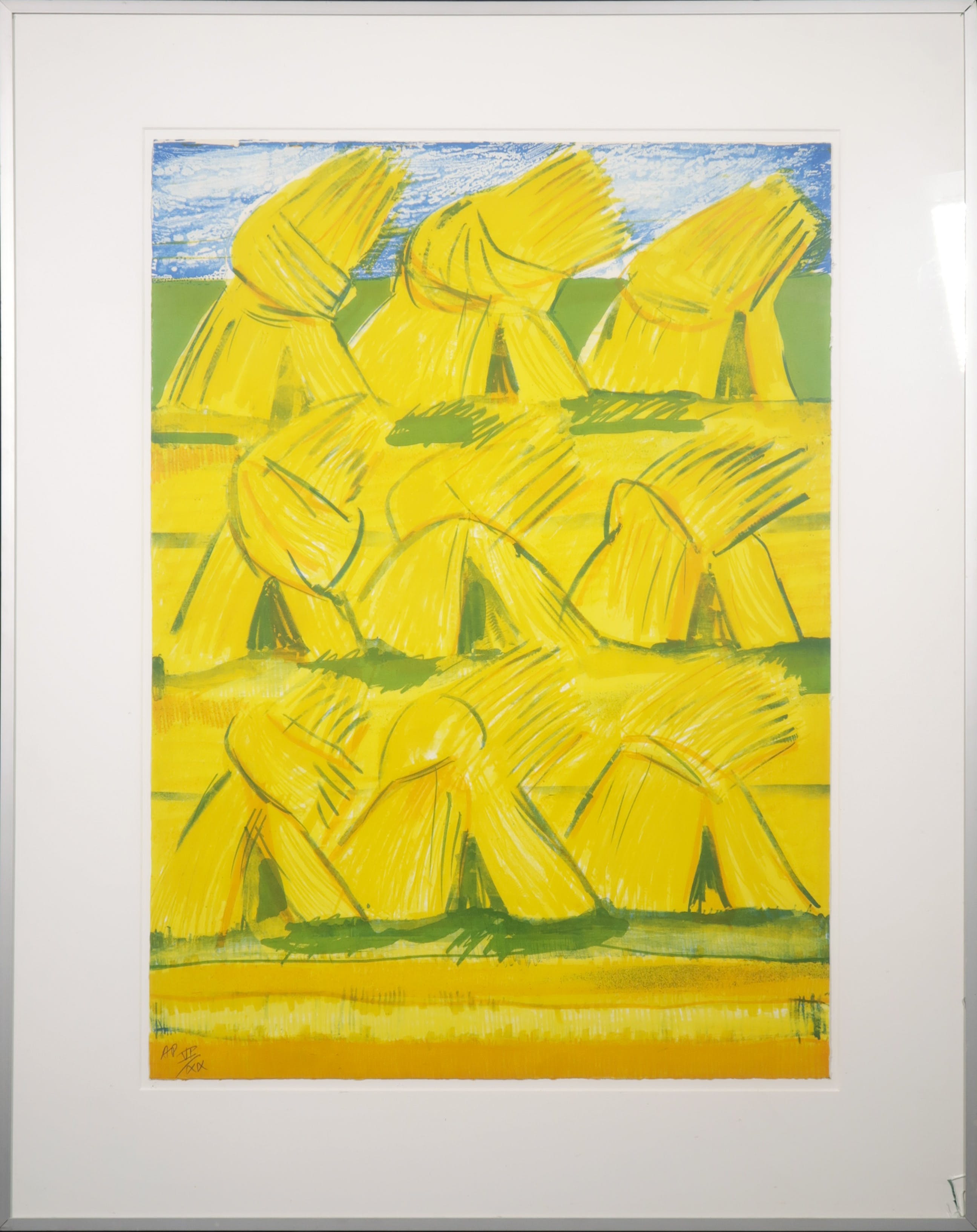 Jan Cremer - Litho, Koren Es - Ingelijst  kopen? Bied vanaf 100!