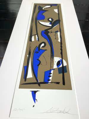 Alfred Gockel - Alfred Gockel: Litho, SE 66 22/95 (Bijzonder formaat) verkocht voor € 25!